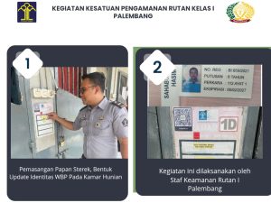 Rutan Kelas 1 Palembang Gelar Kegiatan Kesatuan Pengamanan