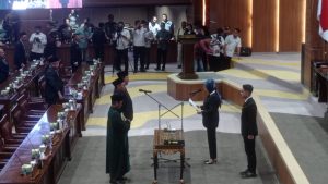 Sah, Mantan Wabup Muara Enim Nurul Aman Dilantik Sebagai Anggota DPRD Sumsel
