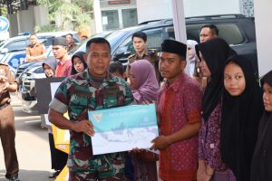 Dandim 0418/Plg Diwakili Pasi Ter Kapten Inf Sudarsono Hadir Dalam Launching Pembuatan Akta Kelahiran, KIA , KIS , KIP kepada Panti Dan LKSA