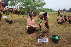 Kodim 0418/Palembang Kirim 40 Orang Anggota Pramuka Dalam Perkemahan Persami Pramuka Saka Wira Kartika Terpusat Tingkat Kodam II/Swj