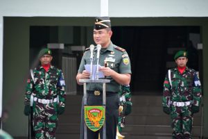 Korem 044/Gapo Gelar Upacara Bulanan
