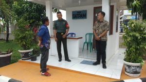 Babinsa Kel Sukarami Koramil 418-07 Kosmos Bersama Security SMK N 7 Palembang