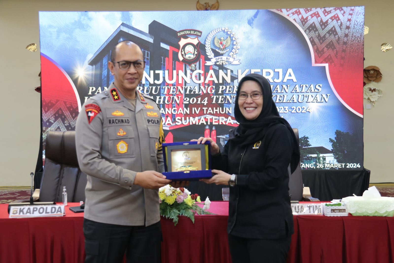 Kapolda Sumsel Sambut Kunker Ketua Tim Pansus DPR RI 1