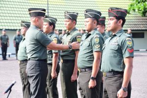 Korem 044/Gapo Gelar Upacara Kenaikan Pangkat, Danrem : Pangkat Merupakan Anugerah, Tersirat Amanah Yang Harus Dipertanggungjawabkan
