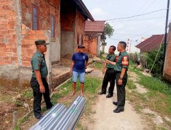Babinsa Kelurahan Sako Ajak Warga Agar Meningkatkan Kewaspadaan Dan Menjaga Keamanan Lingkungan