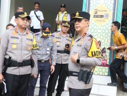 Kapolda Sumsel Cek Kesiapan Pos PAM KM 277 tol Terbanggi