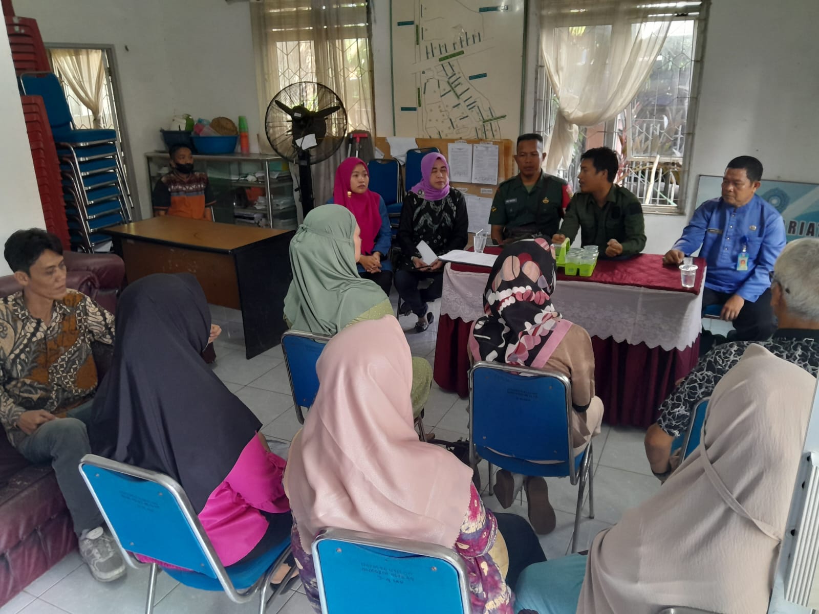 Babinsa 3 -4 Ulu Hadiri Musyawarah Bersama Terkait Posyandu Lavender 1