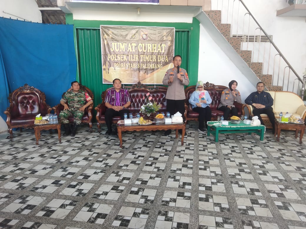 Babinsa Koramil 418-05/Lemabang Hadiri Jumat Curhat Polrestabes Palembang 1
