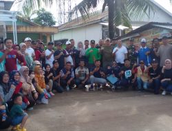 Wujud Kebersamaan TNI ,Babinsa Koramil 418-08/Sako Gotong Royong Tingkat Kecamatan Sematang Borang