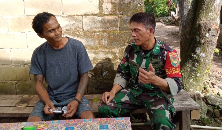 Komsos Media Babinsa Dalam Bersilaturahmi Bersama Warga Binaan 1