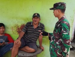 Ciptakan Kamtibmas Di Wilayah Binaan Babinsa Komsos Bersama Warga