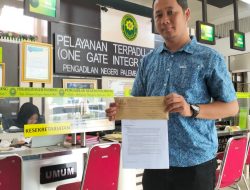 Ketua GNPK-RI Kota Palembang, Menyurati Ketua Pengadilan Negeri Palembang, Untuk Pertanyakan Putusan Gugatan Bantahan