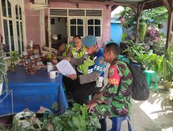 Ciptakan Keamanan Babinsa Koramil 418-07/Skr Monitoring Jemaat Gereja Memperingati Kenaikan Isa Almasih