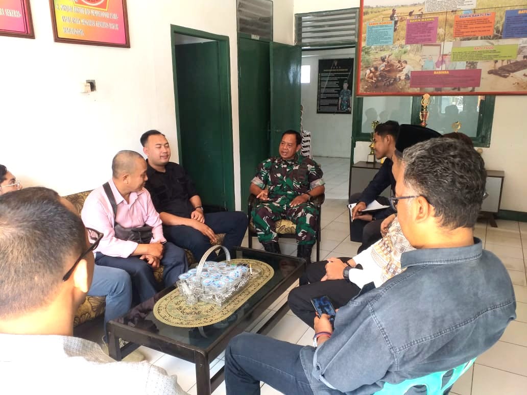 Kunjungan PPK Sako Dan Sematang Borang Ke Danramil 418-08/Sako 2