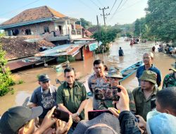 Peduli Warga, Dandim OKU Bersama Forkopimda Tinjau Langsung Ke Lokasi Banjir