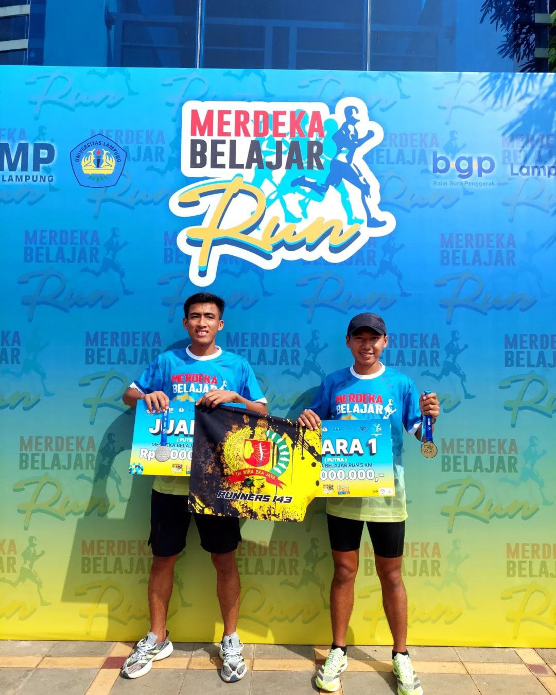 Atlet Lari Yonif 143 Kembali Raih Prestasi Di Ajang Merdeka Belajar Run 1