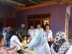 Babinsa Kel Sukarami Monitoring Kegiatan Posyandu Tunas Bangsa