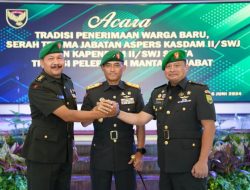 Kolonel Inf Drs. Paiman, M.I.P., Resmi Jabat Kapendam II/Sriwijaya