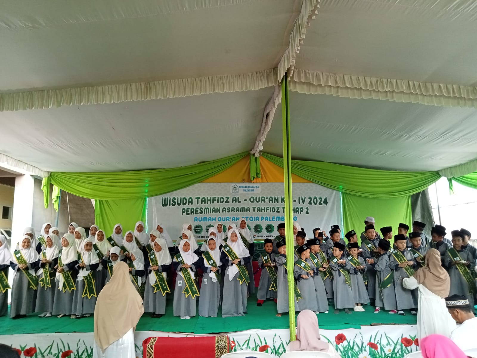 Babinsa Talang Jambe Hadiri Wisuda Tahfizh Al-Qur'an ke - IV 2024 , dan Peresmian Rumah Qur'an ATQIA 1