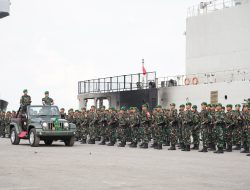 Pangdam II/Swj Berangkatkan Satgas Pamtas RI–PNG Kewilayahan Yonif 141/AYJP