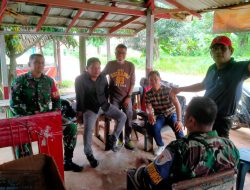 Media Komsos Babinsa Talang Betutu Berikan Himbau Kamtibmas Dan Ajak Bergotong royong