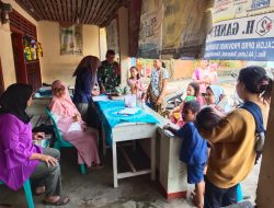 Cegah Stunting Babinsa Kel Sukodadi Aktif Dampingi Kegiatan Posyandu