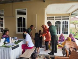 Dukung Program Pemerintah Babinsa Kel. Sukodadi Monitoring Pelaksanaan Posyandu Anggrek