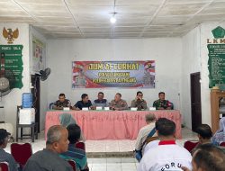 Babinsa Koramil 418-07/Sukarami Hadiri Jum’at Curhat Polsek Sukarami