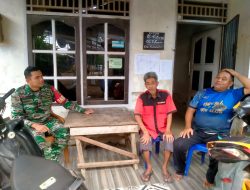 Komsos Bersama Ketua RT Babinsa Talang Betutu Berkoordinasi Untuk Memanfaatkan Lahan Untuk Penghijauan Dan Lokasi Gotong Royong