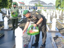 HUT Ke-43, Korem 044/Gapo Ziarah di TMP Ksatria Ksetra Siguntang