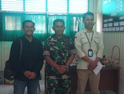Danramil 418-07/Sukarami Terima Kunjungan Dan Silaturahmi Staff TJSL PT Angkasa Pura II