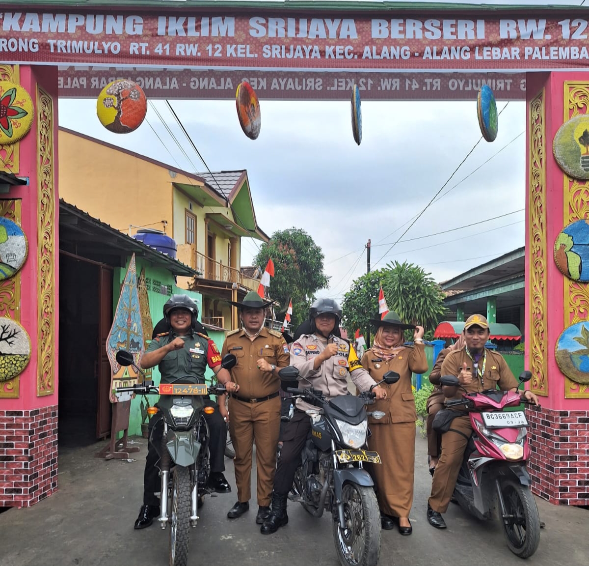 Babinsa Kel Srijaya Hadiri Kegiatan Penilaian Program ProgKlim Oleh Tim Pengendalian Iklim 1