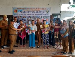 Peduli Kesehatan Babinsa Kel Sukamaju Monitoring Pelaksanaan Posyandu Dan Pengobatan Gratis