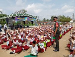 Babinsa Kel Talang Jambe Monitoring Kegiatan MPLS Di SMP N 59 Palembang