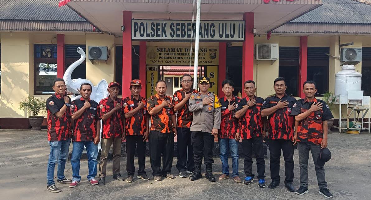 Kapolsek SU II Palembang Terima Silaturahmi PAC Pemuda Pancasila SU II Palembang 1