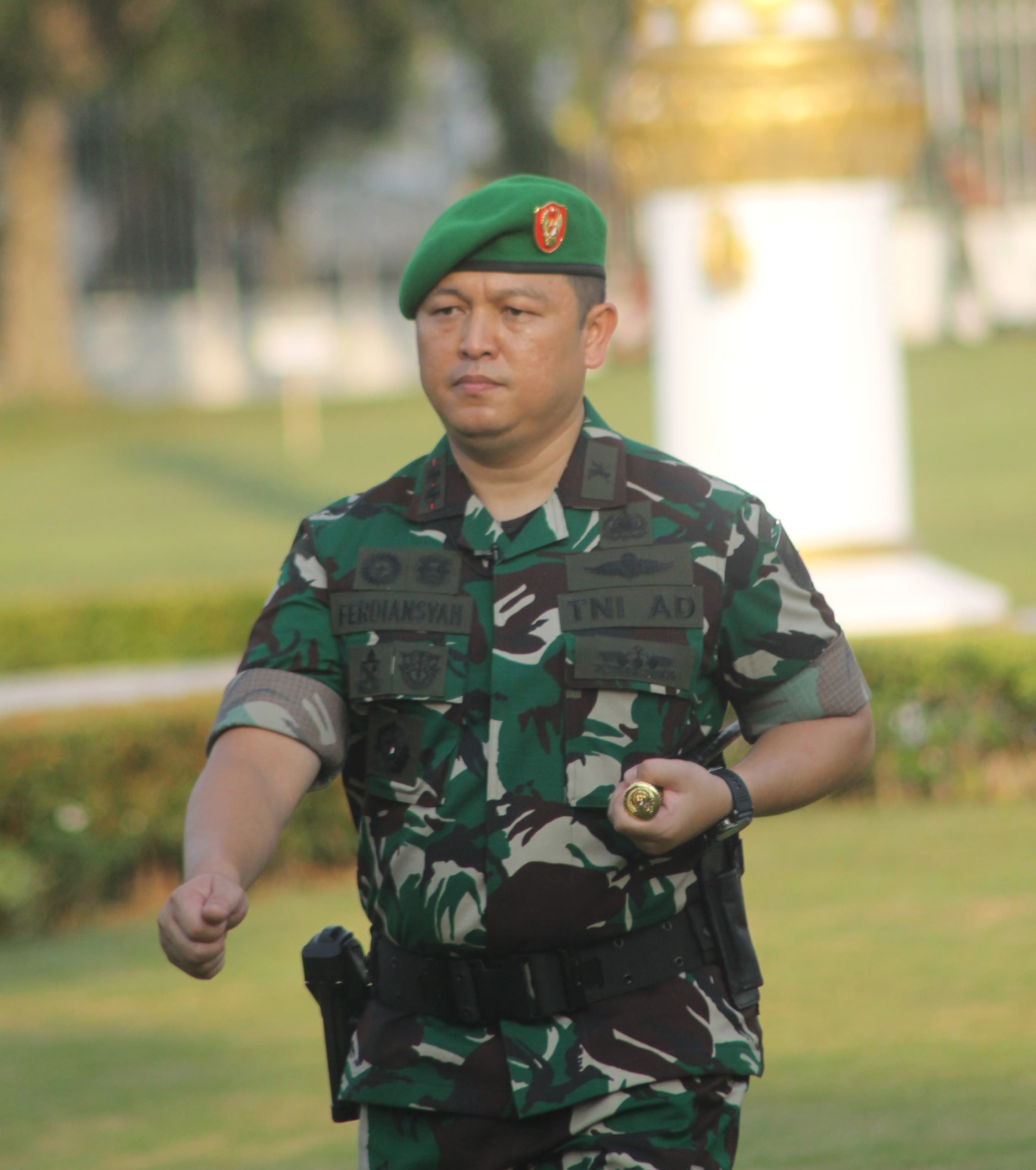 Dandim 0418/Palembang bertugas sebagai Komandan Apel pada Apel dan Simulasi Karhutla Prov. Sumsel tahun 2024 1