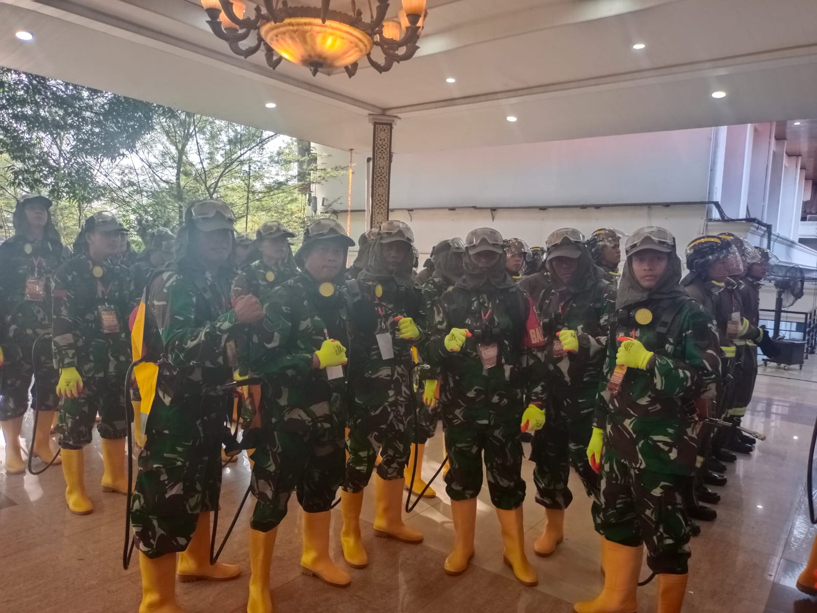 Babinsa Koramil 418-07/Sukarami Bersama Anggota Kodim 0418/Palembang Mengikuti Pelatihan Pencegahan Karhutla 1