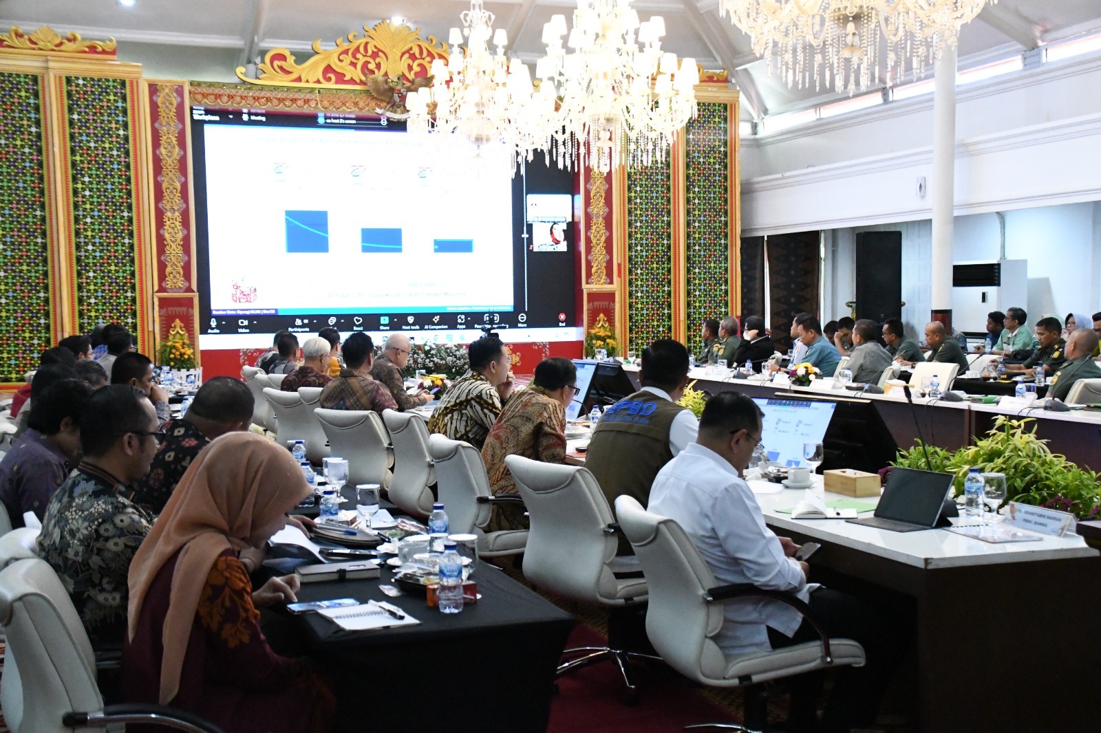 Danrem 044/Gapo Hadiri Rapat Koordinasi Aktivasi Posko Pengendalian Karhutla 1