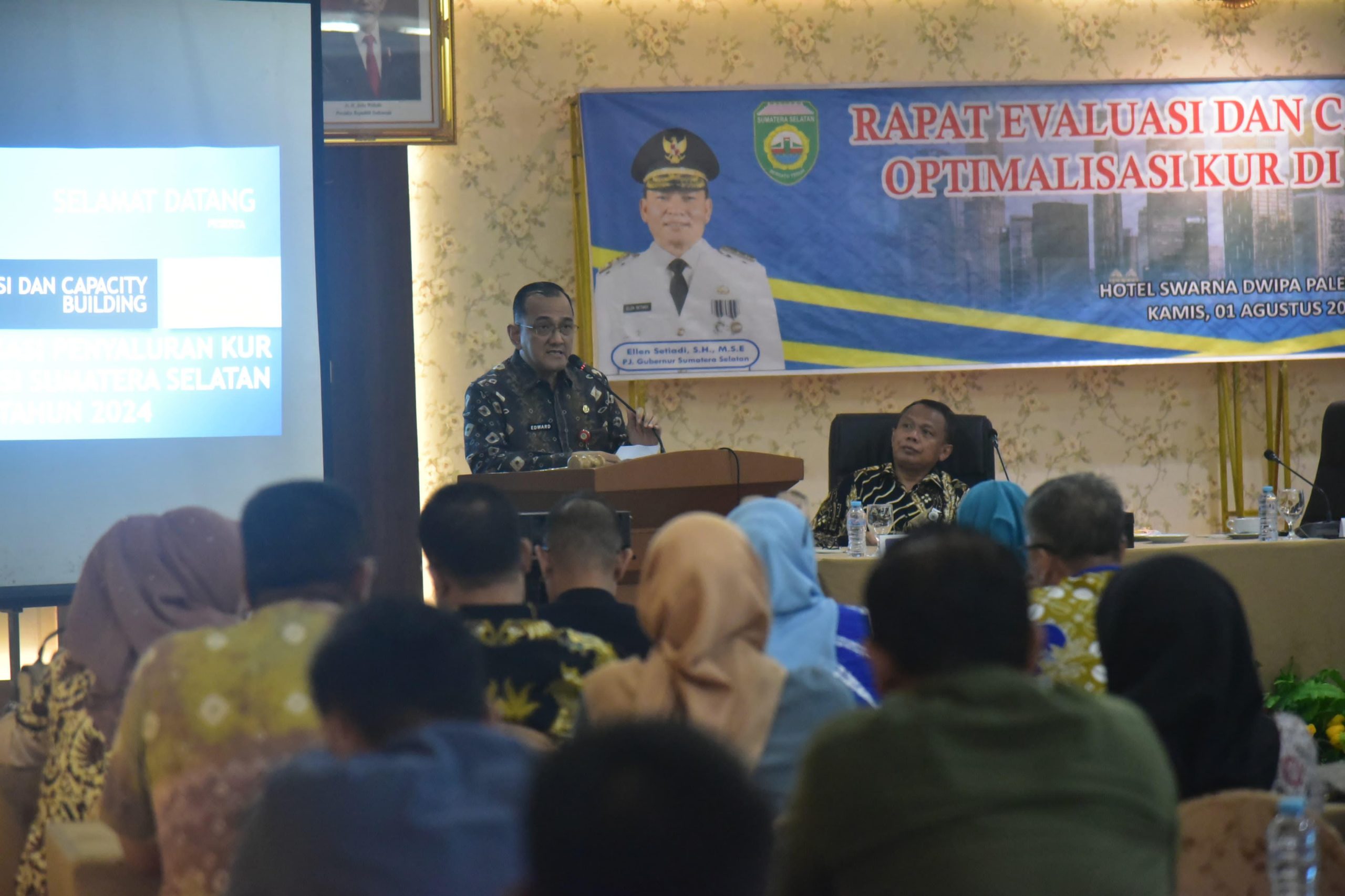 Optimalkan Penyaluran KUR Ke Petani Sumsel, Pj Sekda Edward Candra Buka Rapat Evaluasi dan Capacity Building 1