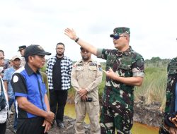 Danrem 044/Gapo Tinjau OPLA di Kabupaten OKI