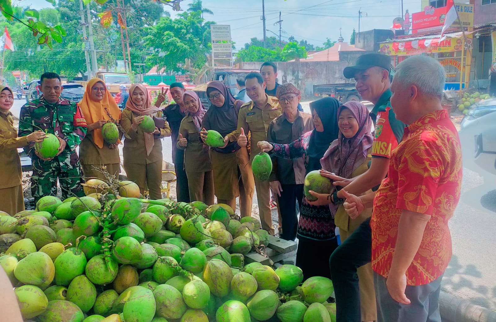 Babinsa Kel Sako Baru Hadiri Penilaian Lomba Kampung Kreatif Tingkat Kota Palembang 1