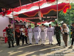 Babinsa Koramil 418-07/Sukarami Monitoring Karnaval Kostum dan Budaya Dalam Rangka Memeriahkan HUT RI Ke 79