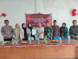 Babinsa Talang Kelapa Hadiri Rapat Pleno Rekapitulasi DPSHP Tingkat Kelurahan Talang Kelapa Tahun 2024