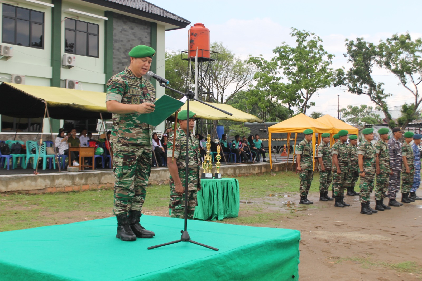 HUT TNI Ke -79 Kodim 0418/Palembang Gelar Lomba PBB Tingkat SMA / SMK Sekota Palembang 1