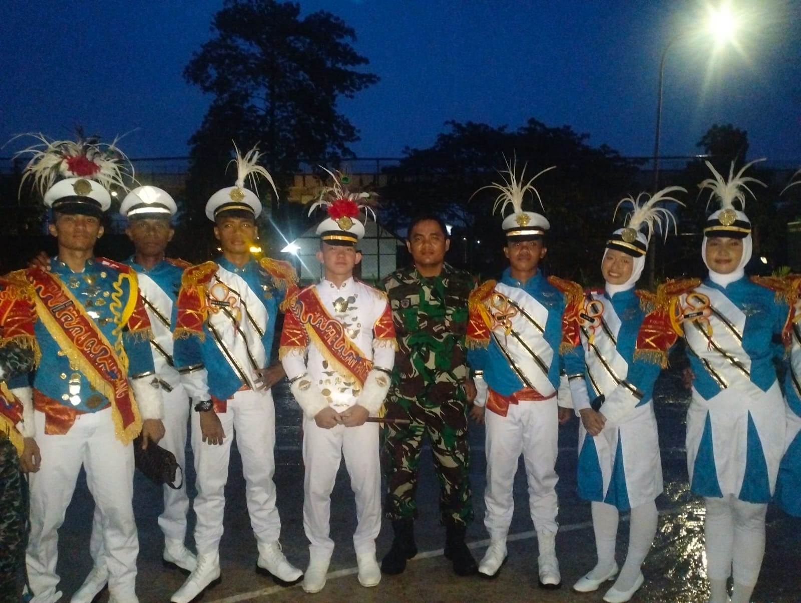 Babinsa Kel Kebun Bunga Monitoring Penutupan Turnament Olahraga Piala Pangdam II Sriwijaya 2
