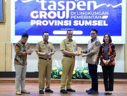 Sekda Sumsel Edward Candra Buka Sosialisasi Program PT Taspen Bagi Kalangan  ASN Pemprov Sumsel 