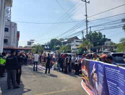 Garda Prabowo Sumsel dan Serikat Pekerja PT SKB Gelar Aksi Damai Apresiasi Putuan PT Palembang