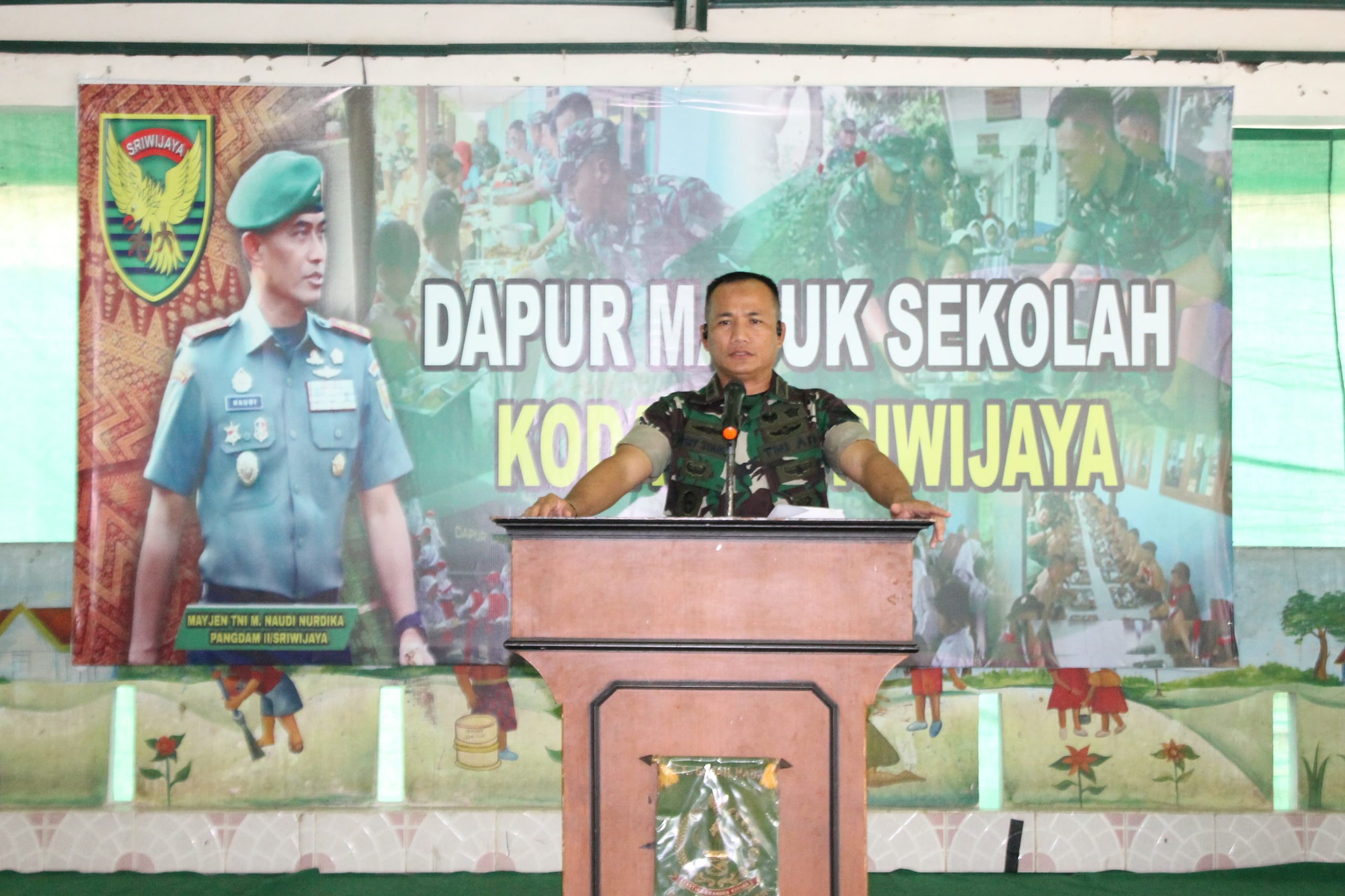 Kodim 0418/Palembang Gelar Dapur Masuk Sekolah Bantu Pemerintah Atasi Stunting 1