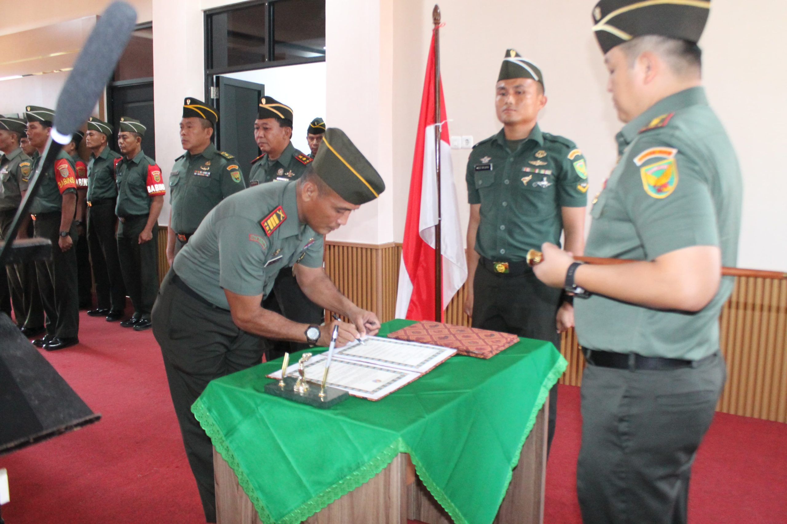 Dandim 0418/Palembang Pimpin Korp Raport Jabatan Danramil Dan Perwira Kodim 0418/Palembang 1