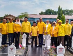 HUT Ke 60 Partai Golkar ,DPD Partai Golkar Sumsel Ziarah Ke Taman Makam Pahlawan Ksatria Ksetra Siguntang Palembang